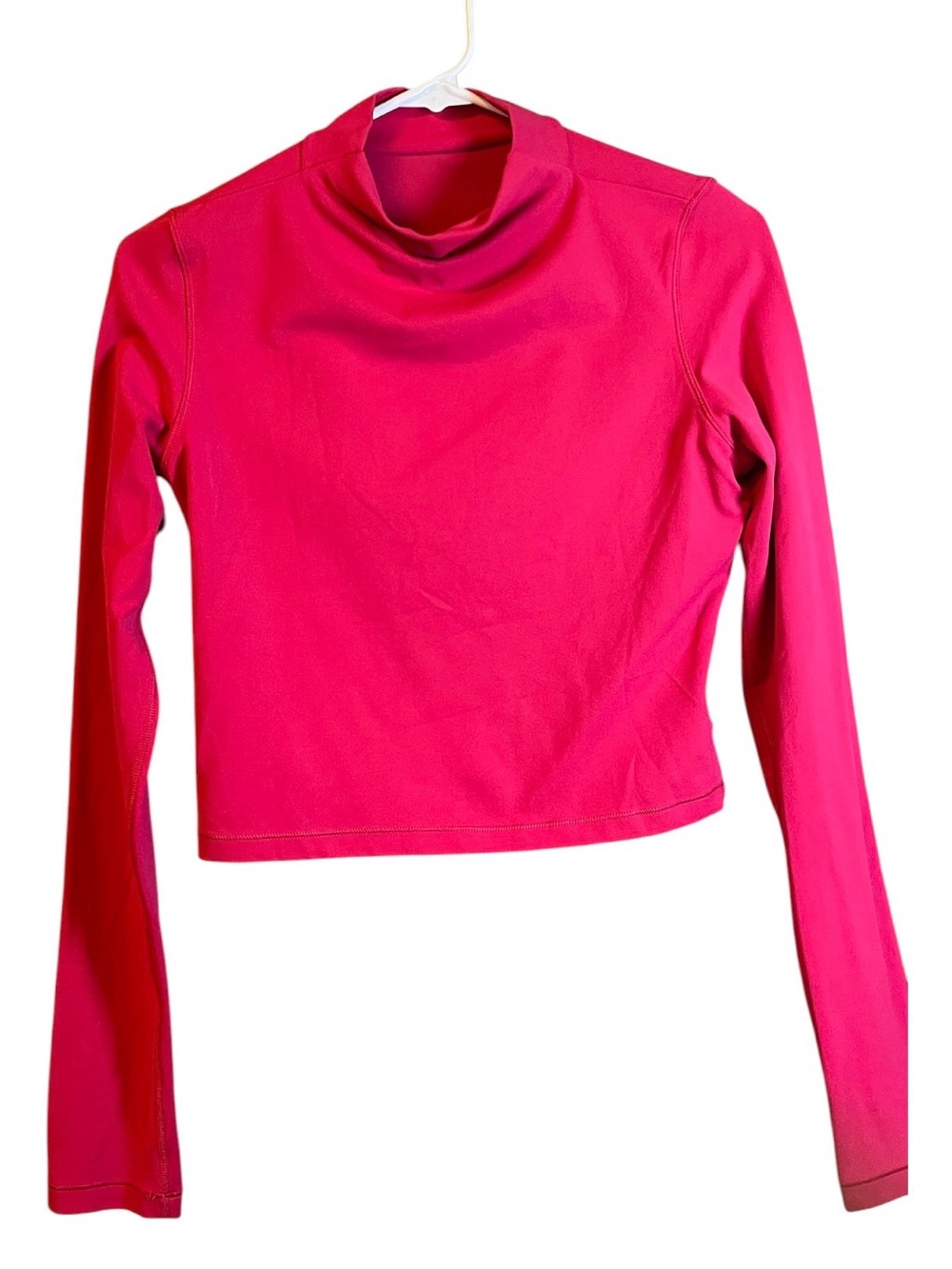 CRZ Yoga Long Sleeve Pink Mock Neck Top